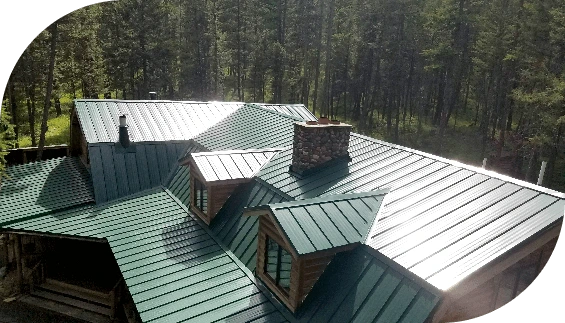 Metal Barn Style roof with gable dormers